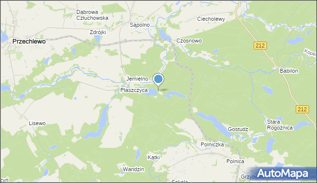 mapa Leśniczówka Czosnowo, Leśniczówka Czosnowo na mapie Targeo